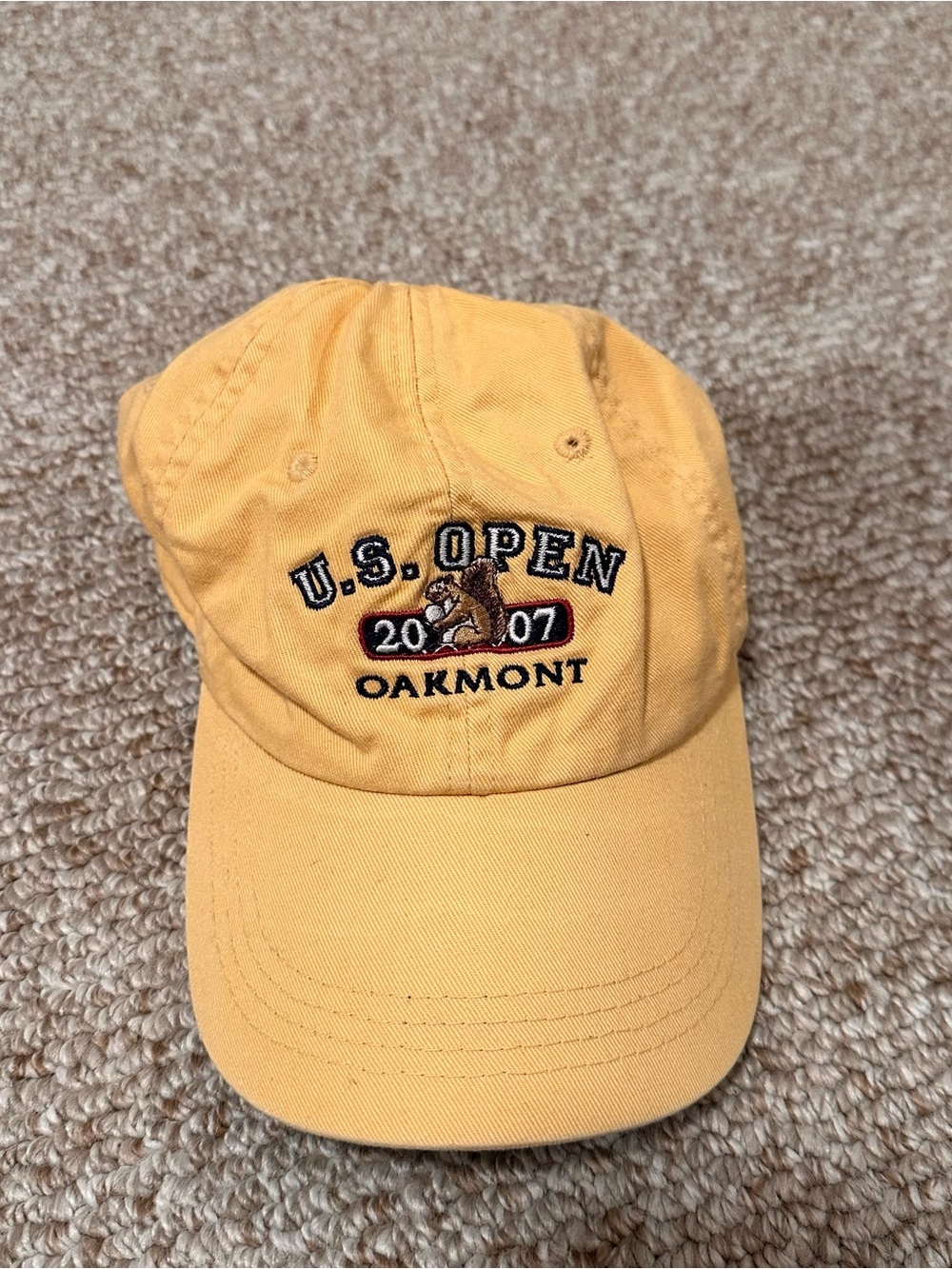 U.S. Open Oakmont 2007 Yellow Baseball Cap